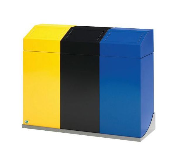 Support mural pour conteneur tri sélectif de 45 L