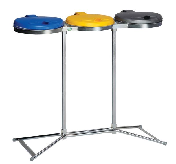 Support pour 2 à 3 sac-poubelle - 120L - Var