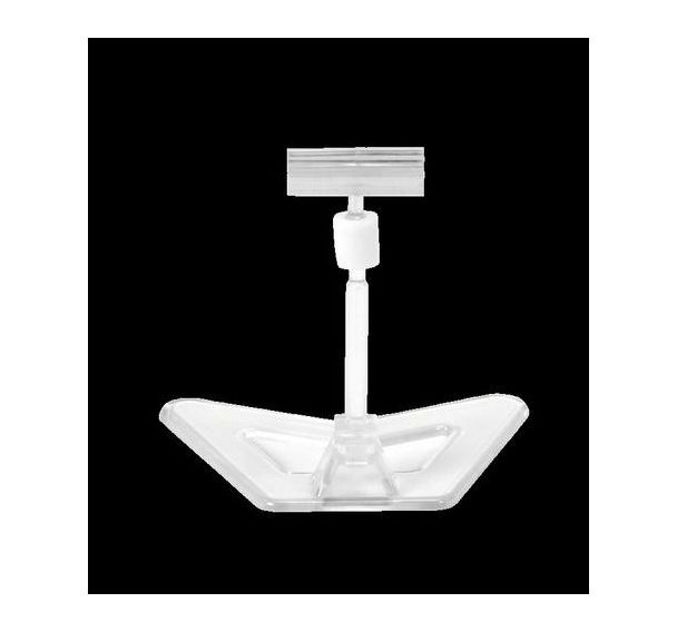 Support pour étiquette de prix - Aspect cristal - 8 cm