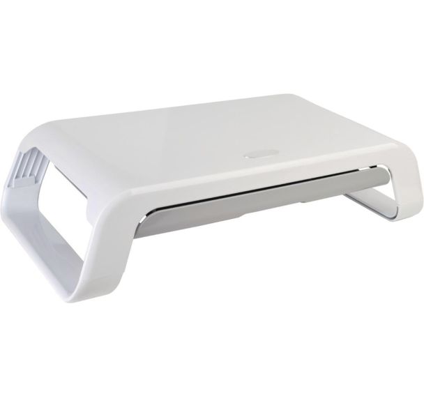 Support pour moniteur blanc Glossy - Desq