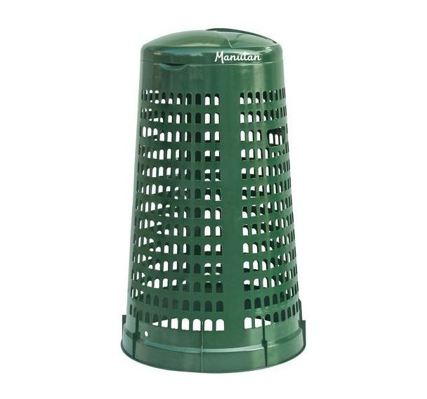 Support sac-poubelle 110 L avec couvercle - Manutan