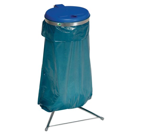 Support sac-poubelle avec couvercle - 120 L