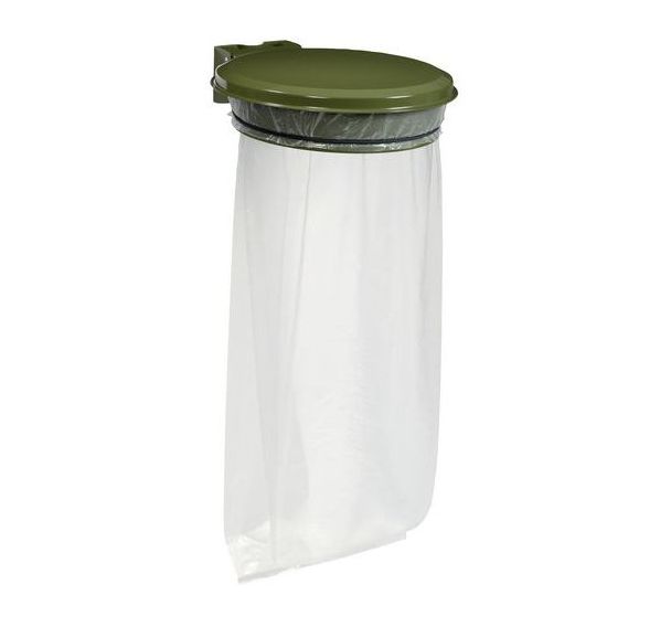 Support sac-poubelle avec couvercle pour l'extérieur - 110 L - Manutan Expert