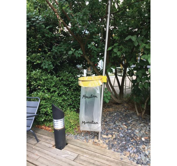 Support sac-poubelle de tri sans couvercle - 110L