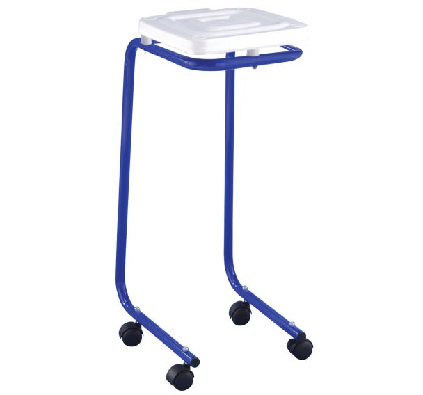 Support sac-poubelle mobile avec couvercle