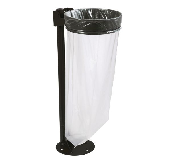 Support sac 110l s/platine à sceller - gris manganèse