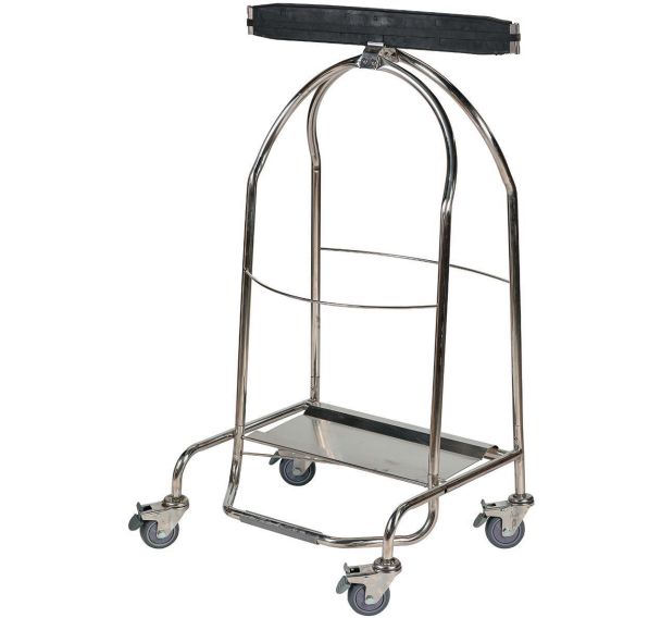 Support sac avec 4 roulettes et freins - inox 304 - Probbax