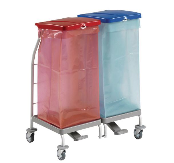 Support sac avec pédale et couvercles - 2x70L, 3x70L et 4x70L - TTS