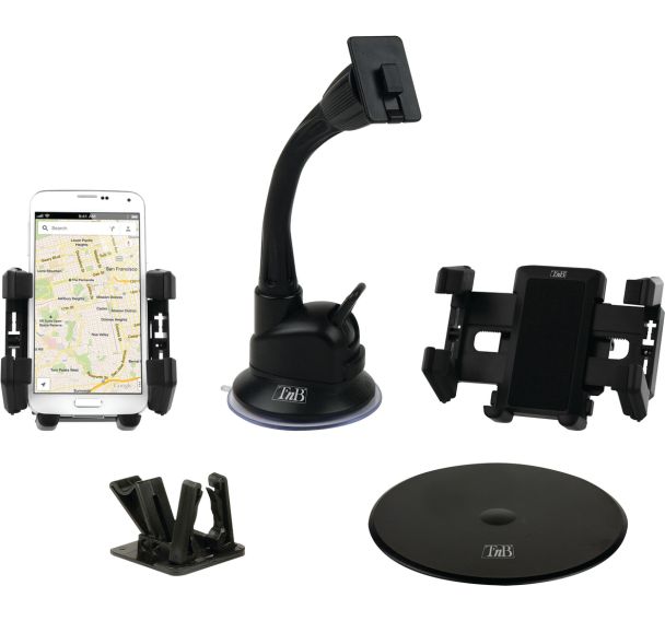Support smartphone à ventouse multi-fixations