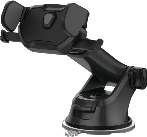 Support smartphone mâchoire à ventouse automatique carbone