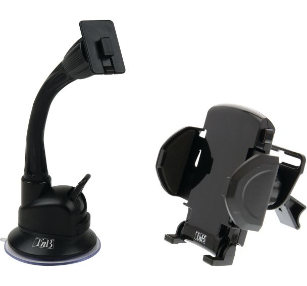 Support smartphone mâchoire à ventouse et grille d'aération