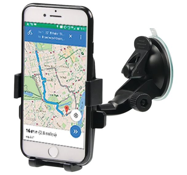 Support smartphone universel 2 en 1 , pare-brise et tableau de bord - Mobilis