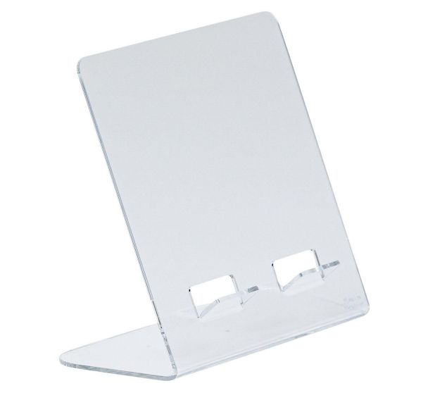 Support tablette acrylique crystal - Lot de 2 - Manutan
