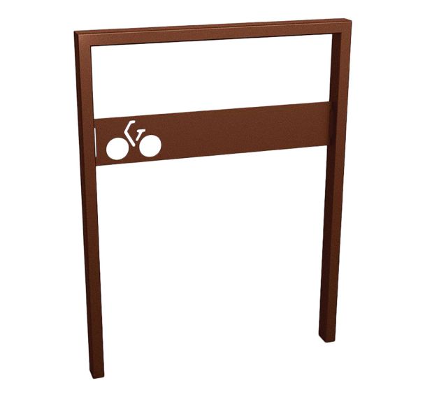 Support vélos Milan avec signalétique scellement direct - Procity