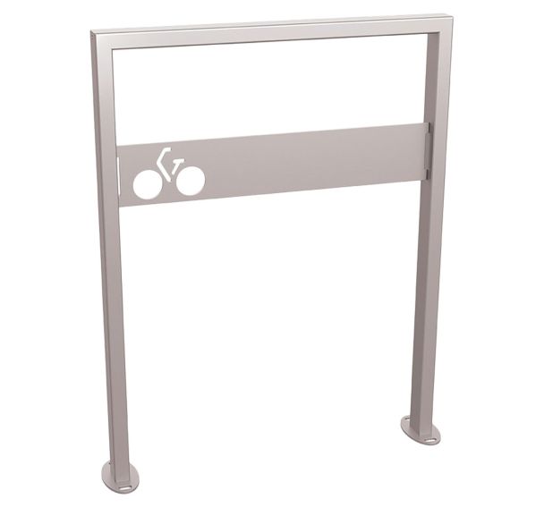 Support vélos Milan avec signalétique sur platines - Procity