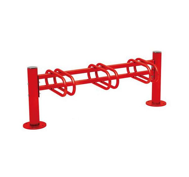 Support vélos Province simple face 3 places pommeau inox - Procity