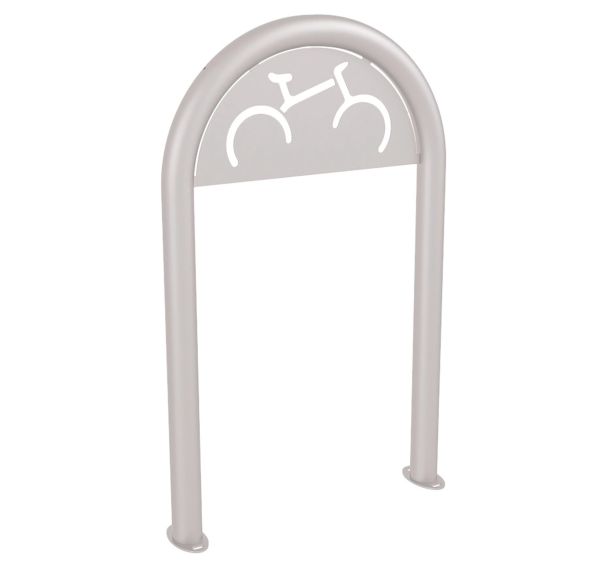 Support vélos trombone avec signalétique Ø 60 mm - platines - Procity