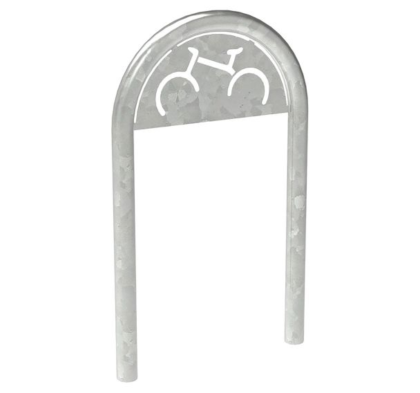 Support vélos trombone avec signalétique sur platines - Procity