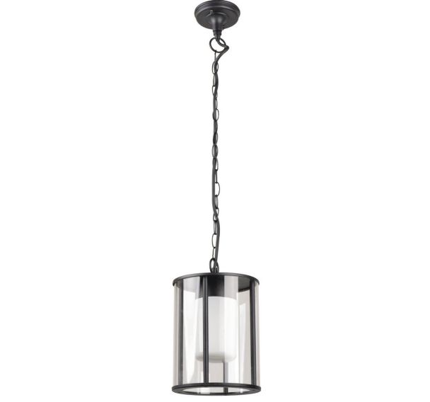 Suspension Syracruse ip54 en verre et aluminium