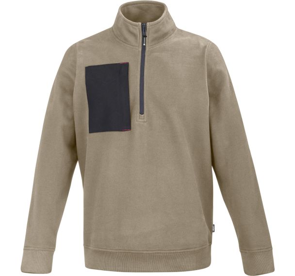 Sweat 1/2 Zip Sandstone E300ATT2 - Beige/Noir - Lafont