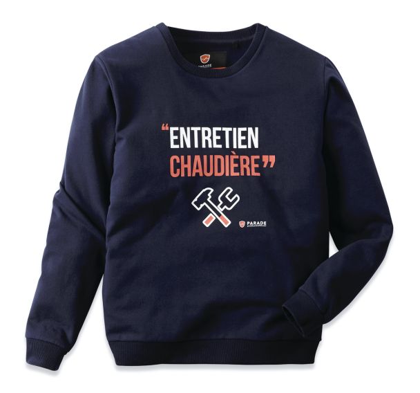 Sweat à message homme Esweat - Parade, Taille : XXL, Coloris : Bleu foncé