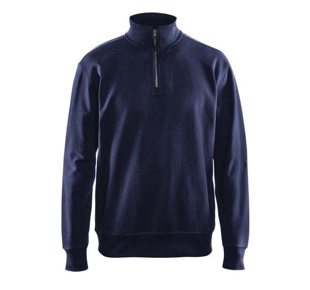 Sweat col camionneur marine