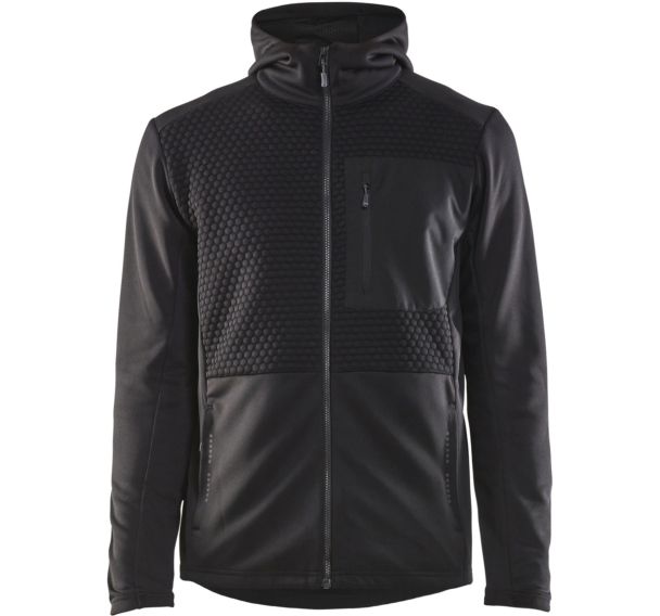 Sweat de travail à capuche zippé - Noir - Blåkläder