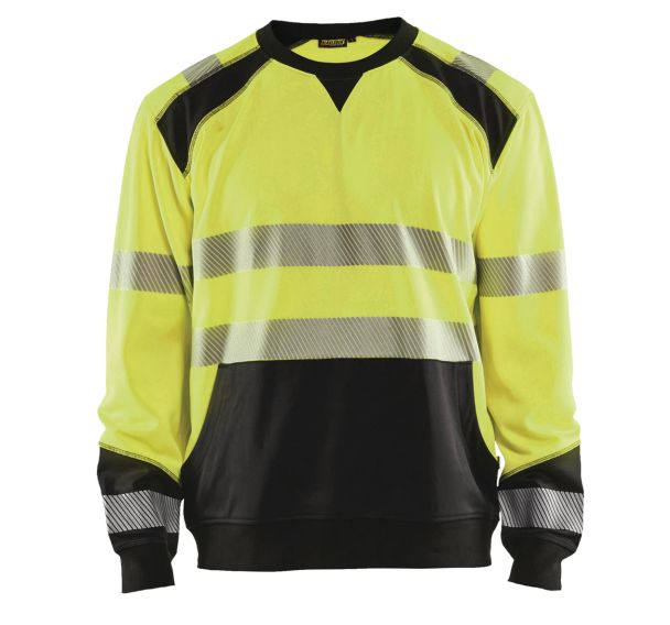 Sweat haute visibilité jaune fluorescent/noir