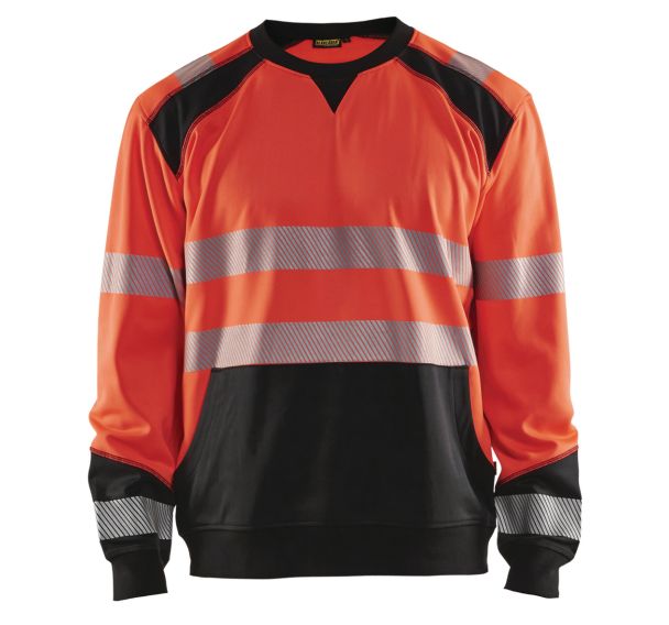 Sweat haute visibilité rouge fluorescent/noir