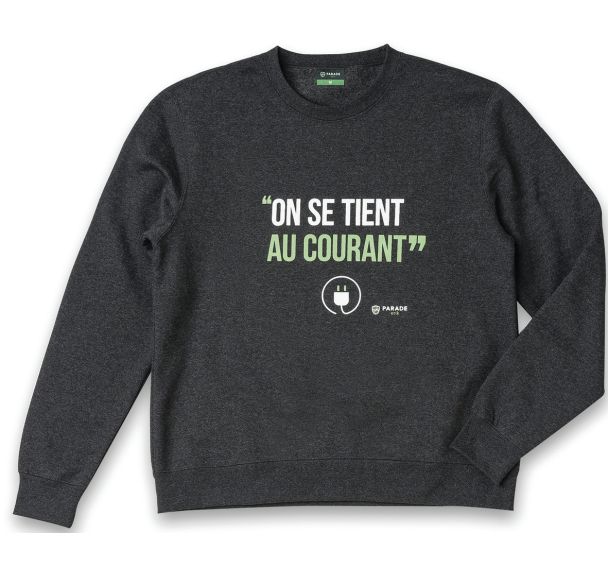 Sweat imprimé Vsweat gris anthracite - Parade