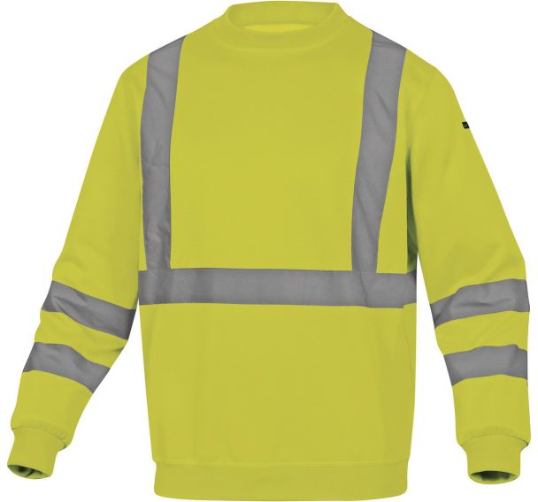 Sweat molleton polyester coton haute visibilite - Delta Plus