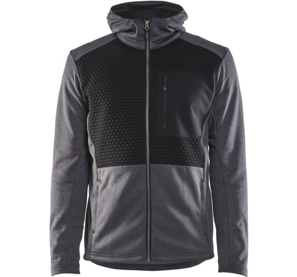 Sweat zippé à capuche - Gris - Blåkläder
