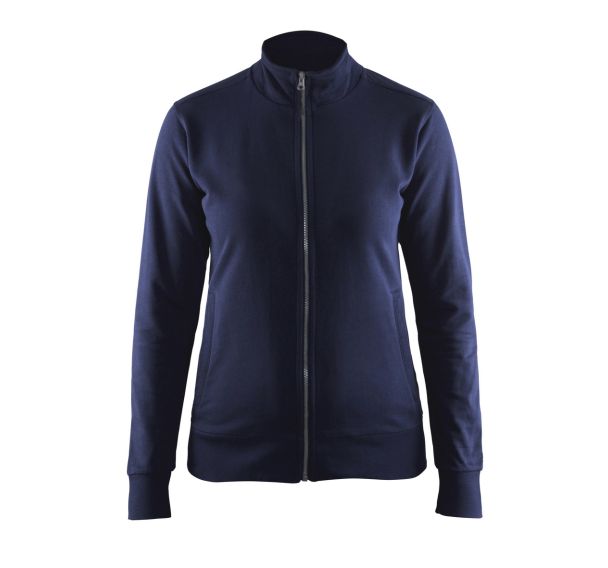 Sweat zippé femme marine