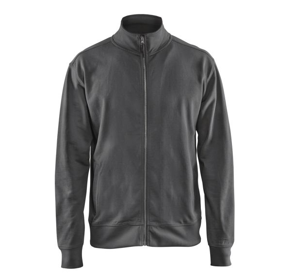 Sweat zippé gris foncé