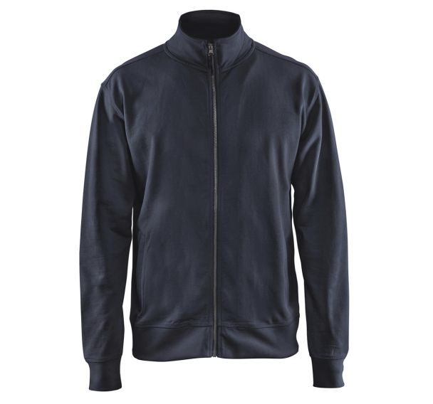 Sweat zippé marine foncé