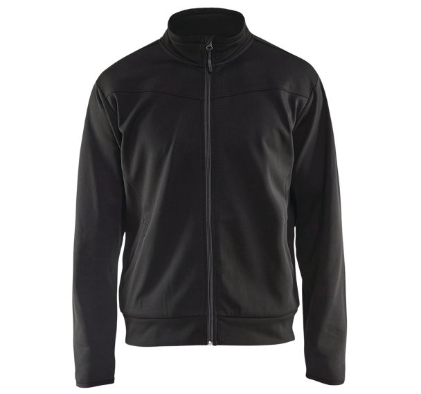 Sweat zippé noir/gris foncé