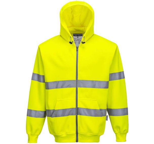 Sweatshirt Zip haute-visibilité à capuche B305 - Portwest