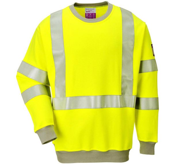 Sweatshirt résistant flamme haute visiblité FR72 - Portwest