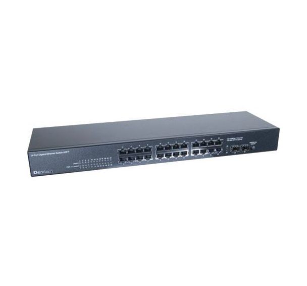 Switch 24 ports gigabit et 2 SFP fibre optique