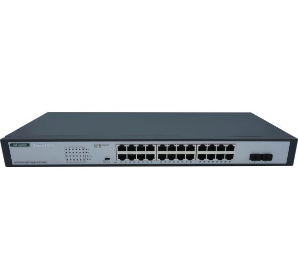 Switch Ethernet à 24 ports Gigabit Poe+ avec port fibre SFP