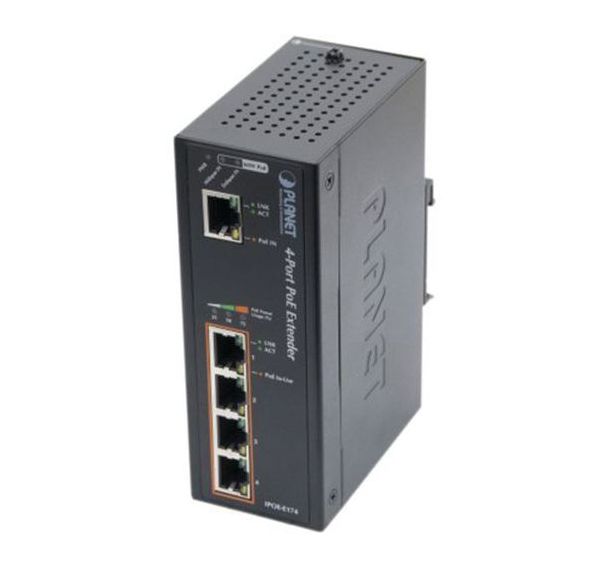 Switch Industriel 1 UltraPoE vers 4 Giga PoE+