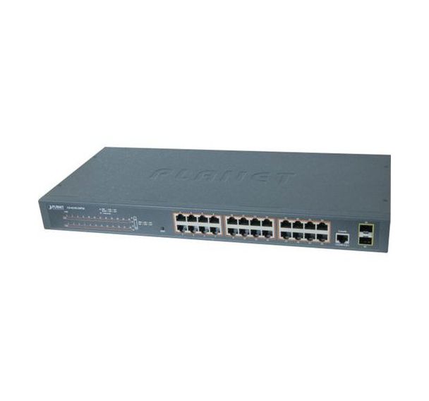 Switch Niv2 24P Gigabit Poe+ 300W et 2 ports SFP