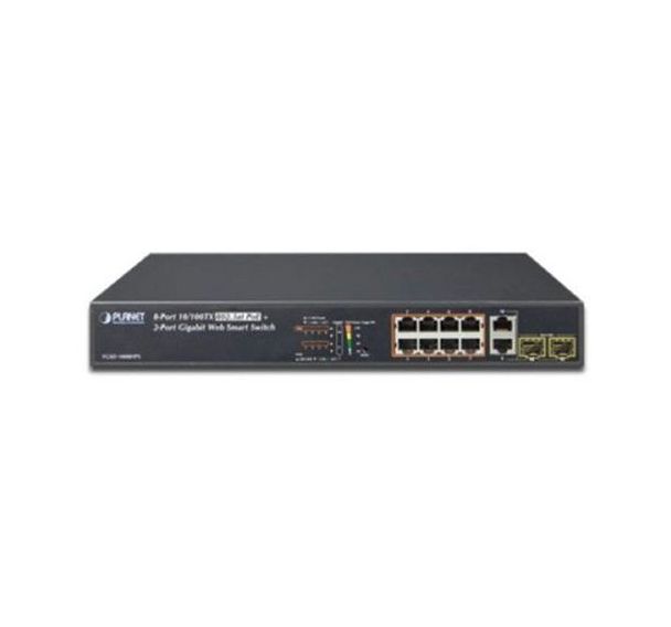 Switch Niv2 8P Poe+ & 2Giga/SFP 125W