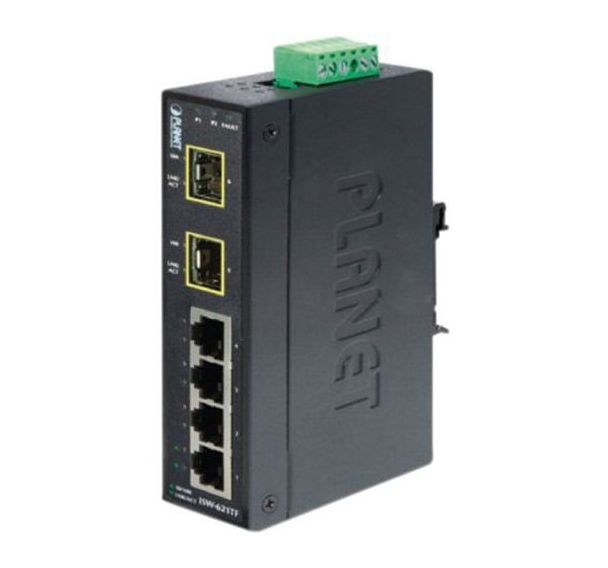 Switch industriel 4P 10/100 et 2 sfp 100FX (-40/+75°C)