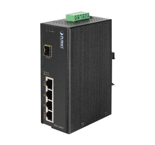 Switch industriel 4P poe 10/100+Fibre SFP 100FX -45/75°