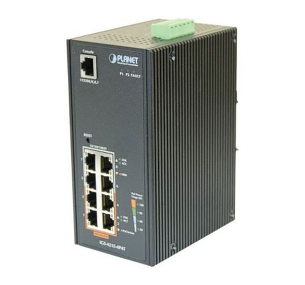 Switch industriel 8P giga dont 4 PoE+ -40/75°C