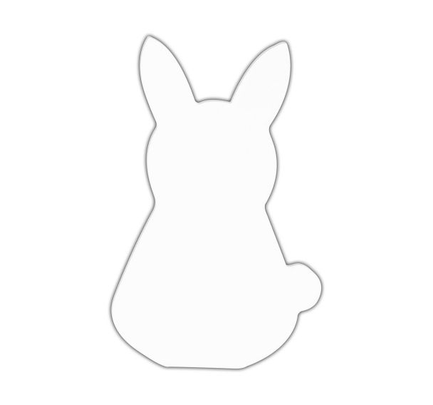 Symbole lapin 20.5cm (Lot de 6)