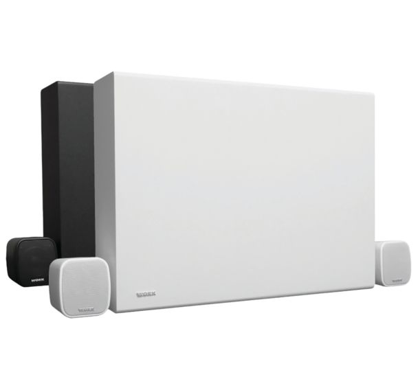 Système amplifié avec BT, 2 enceintes + caisson de basses - Work