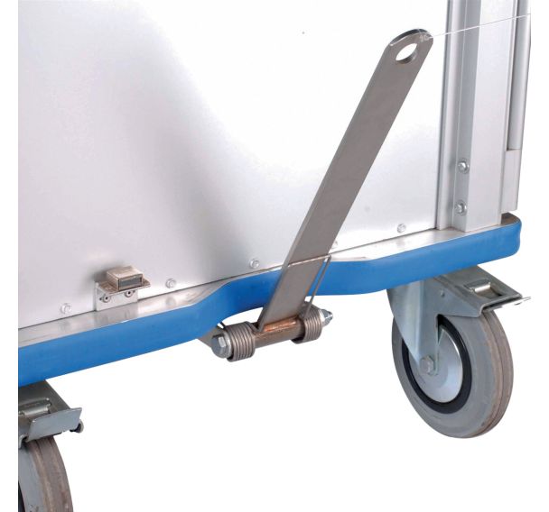 Système d'attelage pour armoire à linge