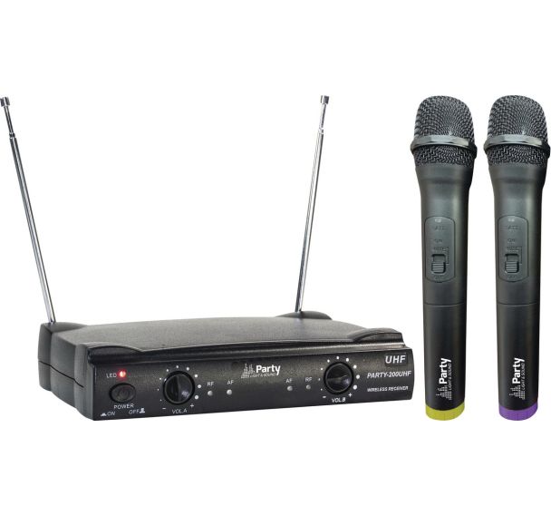 Système de microphone PARTY 200 UHF Party light and sound